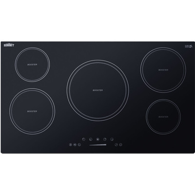 Summit 36 inch Wide 208-240V 5-Zone Induction Cooktop, 761101077635, SINC5B36B