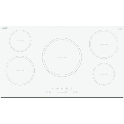 Summit 36 inch Wide 208-240V 5-Zone Induction Cooktop, 761101077642, SINC5B36W