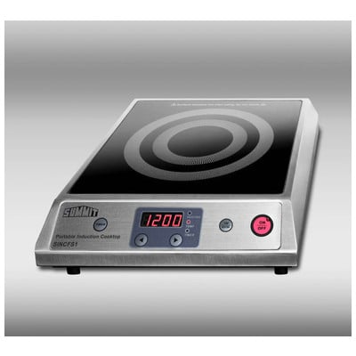 Summit SINCFS1 Portable Single Zone Induction Cooktop With Black Ceran™ Smooth-top Finish