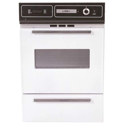 Summit Gas Wall Oven With Clock/timer STM7212KW