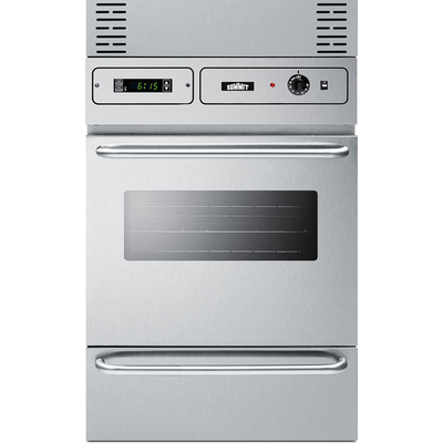 Summit 24 inch Wide Electric Wall Oven, 115V, 761101103686, TEM755BKW