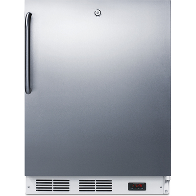 Summit 24 inch Wide Built-in Ada Height -25ºc Manual Defrost All-freezer With Lock VT65MLCSSADA