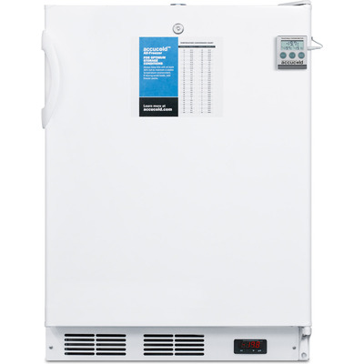 Summit 24 inch Wide Ada Height -25ºc Manual Defrost All-freezer With Lock And Thermometer VT65MLPLUS2ADA