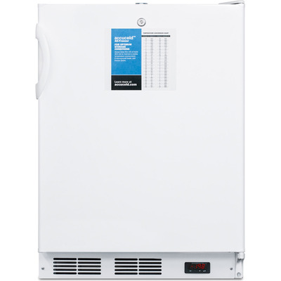 Summit 24 inch Wide Ada Height -25ºc Manual Defrost All-freezer With Lock And Probe Hole VT65MLPROADA