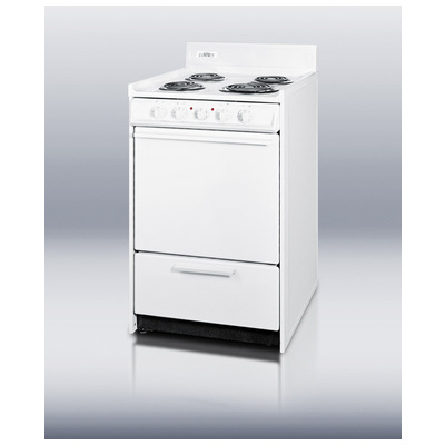 Summit WEM110 20 Inch Wide Electric Range With Storage Compartment