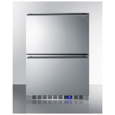 Summit CL2F249 Built-in Under Counter Two-drawer, Frost-free All-freezer