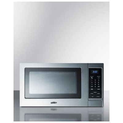 Summit SCM853 Stainless Steel Microwave Oven With Digital Touch Controls;