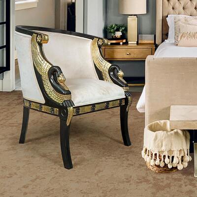Toscano Graceful swans neoclassical tub chair , AF51110