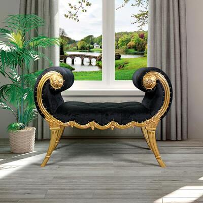 Toscano Apolline crescent scrolled bench frt-nr, AF51695