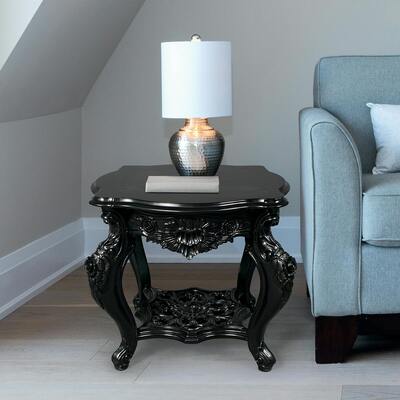 Toscano Ebony rose side table , AF57661