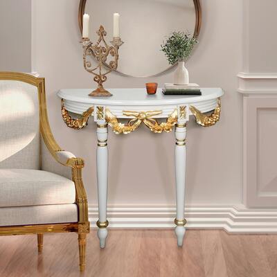 Toscano Louis xvi crescent ribbon wall console table , AF57724