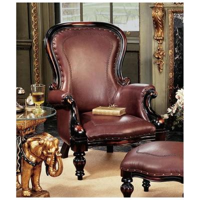 Toscano Chairs, Wing Chairs,wing, Complete Vanity Sets, Furniture > Chairs > Upholstered Oversized Chairs, 846092004621, AF71118