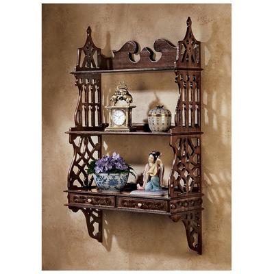 Toscano Chinese Chippendale Hardwood Curio AF8042