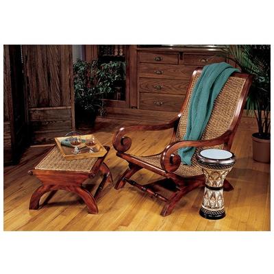 Toscano British Plantation Chair & Footstool AF91565