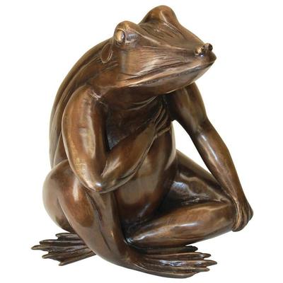 Toscano Forever In My Heart Frog Bronze Statue  AS21352