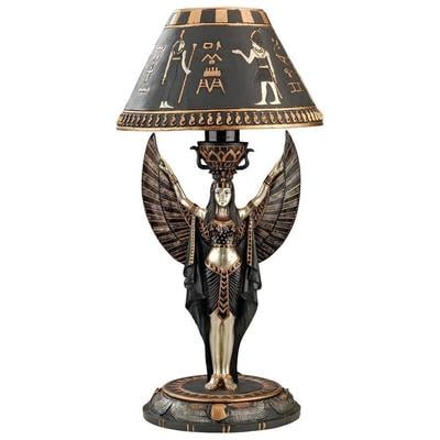 Toscano Table Lamps, Black,ebonyGold,Silver, TABLE, Resin, Complete Vanity Sets, Egyptian > Egyptian Home Decor, 846092011964, CL2609