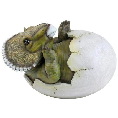 Toscano Baby Triceratops Dino Egg Statue QM2728100