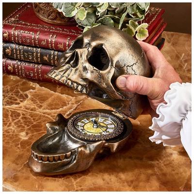 Toscano Memento Mori Skull Clock  QS3917