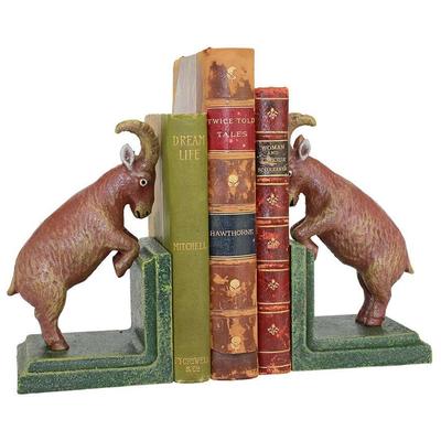 Toscano Billy Goat Cast Iron Bookends Set  SP2680