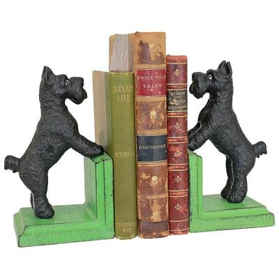Toscano Over The Fence Scotty Dog Bookend Set  SP2762