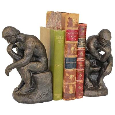 Toscano Rodins Thinker Bookend Pair  SP2926