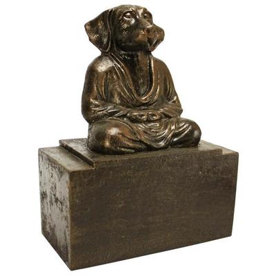 Toscano Meditating Canine Bookend  SP7401