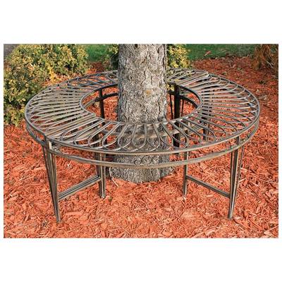 Toscano Ottomans and Benches, Brown,sableGray,Grey, Round, Standard, Complete Vanity Sets, Furniture > Outdoor Furniture, 846092086016, ZJ12063