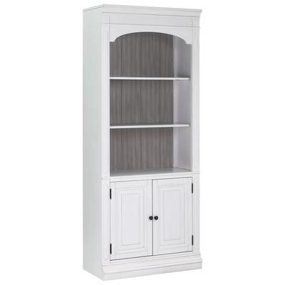 Tov Furniture Shelves and Bookcases, Bookcase,Bookshelf, Grey,White, Veneer,Wood, Home Office, Bookcases, 793580620293, REN-H362-45