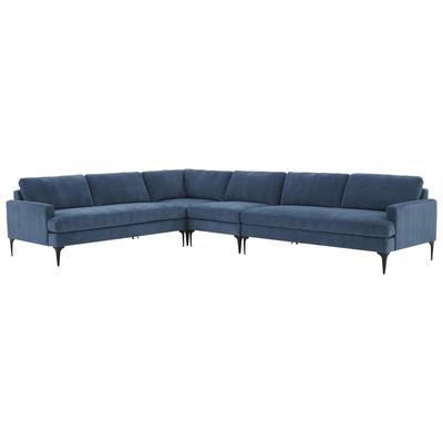 Tov Furniture Sofas and Loveseat, Loveseat,Love seatSectional,Sofa, Polyester,Velvet, Contemporary,Contemporary/ModernModern,Nuevo,Whiteline,Contemporary/Modern,tov,bellini,rossetto, Blue, Pine Wood,Polyester, Upholstery, Sectionals, 793580626875, RE