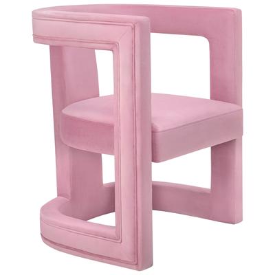 Tov Furniture Chairs, Pink,Fuchsia,blush, Accent Chairs,Accent, Pink, Velvet, Living Room Furniture, Accent Chairs, 806810354711, TOV-A209