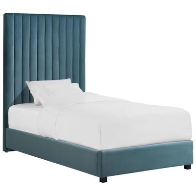 Tov Furniture Arabelle Sea Blue Bed in Twin TOV-B127