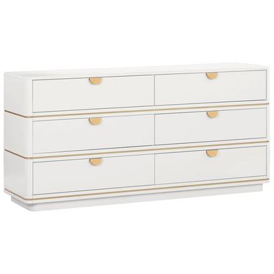 Tov Furniture Bedroom Chests and Dressers, Cream, Acacia,MDF,Plastic, Bedroom Furniture, Dressers, 793580629005, TOV-B54252,Over 50 in.,Over 60 in.,Under 20 in.