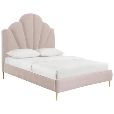 Tov Furniture Bianca Blush Velvet Bed in Queen TOV-B68363