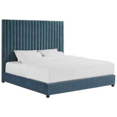 Tov Furniture Arabelle Sea Blue Bed in Queen TOV-B94