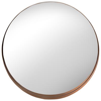 Tov Furniture Mirrors, Round, Copper, Iron, Decor, Mirrors, 793611828841, TOV-C18216