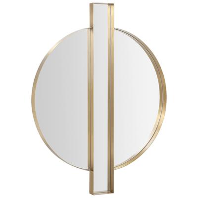 Tov Furniture Mirrors, Round, Gold, Glass,MDF,Stainless Steel, Decor, Mirrors, 793580625250, TOV-C68606