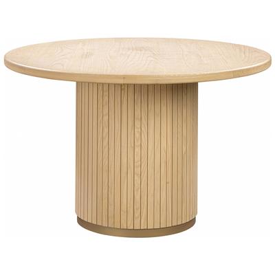 Tov Furniture Chelsea Natural Oak Wood Round Dining Table TOV-D44123
