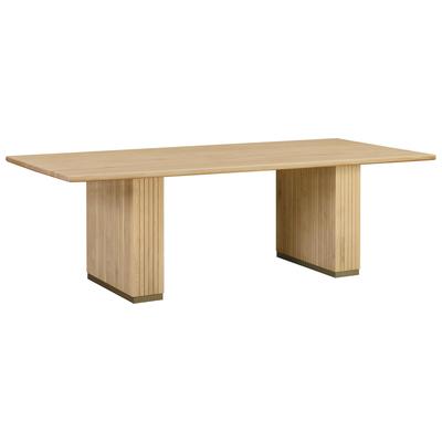 Tov Furniture Chelsea Natural Oak Wood Rectangular Dining Table TOV-D44132