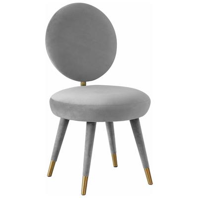 Tov Furniture Kylie Light Grey Velvet Dining Chair TOV-D44138