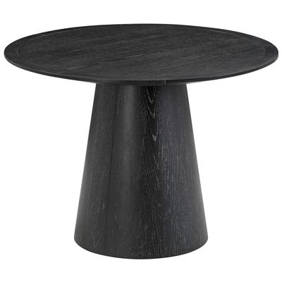 Tov Furniture Sahara Black Oak Round Dining Table TOV-D54225
