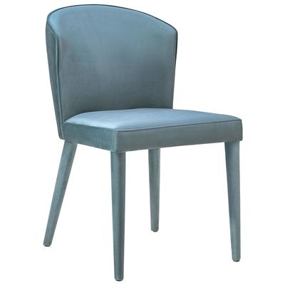 Tov Furniture Metropolitan Sea Blue Velvet Chair TOV-D57