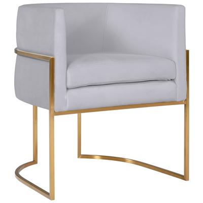 Tov Furniture Giselle Grey Velvet Dining Chair with Gold Leg TOV-D6301
