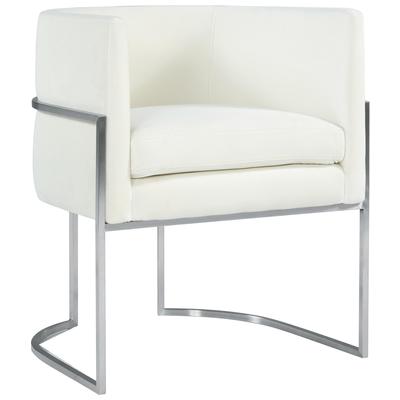 Tov Furniture Giselle Cream Velvet Dining Chair Silver Leg TOV-D6302
