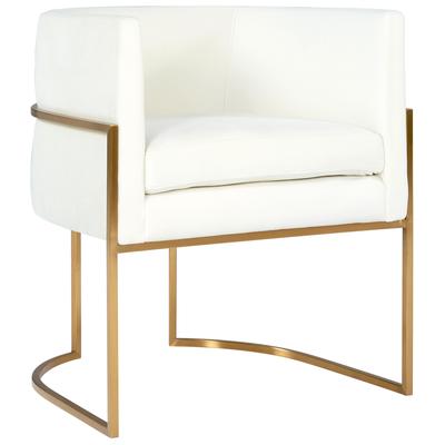 Tov Furniture Giselle Cream Velvet Dining Chair Gold Leg TOV-D6303