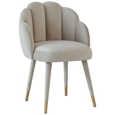 Tov Furniture Gardenia Light Grey Velvet Dining Chair TOV-D68136