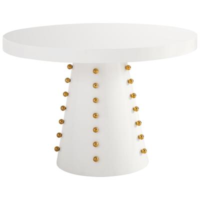 Tov Furniture Accent Tables, Metal Tables,metal,aluminum,ironAccent Tables,accent, White, MDF, Dining Room Furniture, Dining Tables, 793580615541, TOV-D68314
