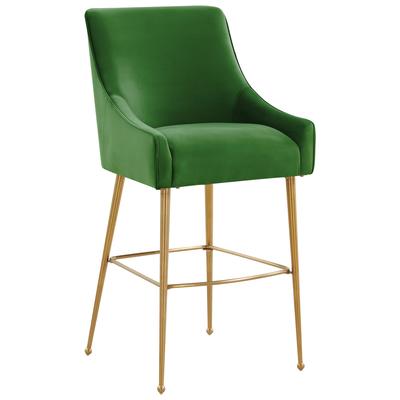 Tov Furniture Bar Chairs and Stools, Gold,Green,emerald,teal, Bar,Counter, Velvet, Green, Velvet, Dining Room Furniture, Stools, 793580616937, TOV-D68343