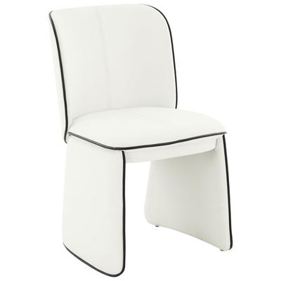 Tov Furniture Kinsley Cream Vegan Leather Dining Chair TOV-D68425