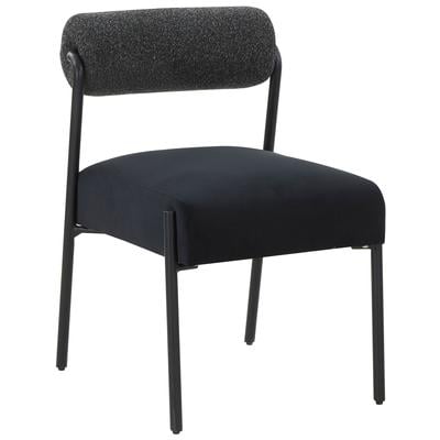 Tov Furniture Jolene Black Velvet Dining Chair - Set of 2 TOV-D68584