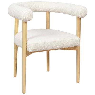 Tov Furniture Spara Cream Boucle Dining Chair TOV-D68594